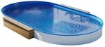 Stahlwandpool Oval 4,50 x 2,50 x 1,20 m - 0,60 mm Folie blau - 0,60 mm Stahlwand