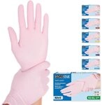 FRANZ MENSCH Hygostar Nitrilhandschuhe Safe Light | puderfrei, rosa, 10/XL,...