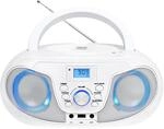 Silva Schneider MPC 25.4 USB &ndash; Tragbarer CD-Player mit UKW-Radio, USB f&uuml;r MP3, AUX