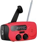Notfall-Solarradio | NFS-2005 | Kurbel, Akku, USB, Taschenlampe, Powerbank,...