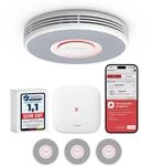 X-Sense Smarter Rauchmelder WLAN mit Sprachausgabe und 17 Standorten, Feuermelder,