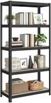 SONGMICS Standregal, B&uuml;cherregal, Lagerregal, 5 Ablagen, verstellbar, 40 x 90 x 180
