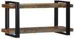 vidaXL Wandregal Mehrfarbig Altholz Massivholz, schwebendes Regal, Wandregal,