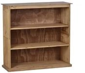 MiaM&ouml;bel B&uuml;cherregal Mexico M&ouml;bel 100x95x35 cm Landhausstil Massivholz Pinie Honig