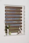 K-home Klemmfix Doppelrollo Madrid ohne Bohren Mokka 45 x 150 cm (B x L)