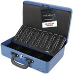 HMF 22037-05 Geldkassette Geldz&auml;hlkassette 2 Tragegriffe, 36 x 25 x 11 cm, blau