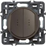 Legrand C&eacute;liane Lichtschalter, einfach, schwarz, 099524, 250 voltsV