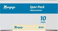 Kopp Profi-Pack:10 Abdeckrahmen f&uuml;r senkrechte und waagerechte Installation,1-fach,