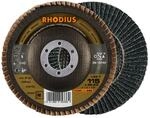 RHODIUS TOPline LGZ F F&auml;cherschleifscheibe 115 x 22,23 mm K40 10 Stk