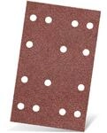 MENZER Red Klett-Schleifbl&auml;tter, 133 x 80 mm, 14-Loch, f. Schwingschleifer,