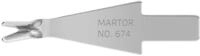 MARTOR 10x Trimmklinge 8,8 mm, rostfrei, Stahl, Entgratemesser