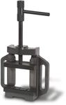EBERTH Maschinenschraubstock aus Grauguss und Stahl, Backenbreite 100mm, Max.