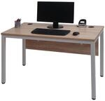 Mendler Schreibtisch HWC-E94, B&uuml;rotisch Computertisch 120x60cm - Natur-wei&szlig;