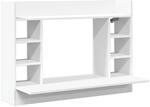 vidaXL Wand Schreibtisch, Wandtisch mit Stauraum, Wandschreibtisch f&uuml;r B&uuml;ro,