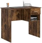 vidaXL Schreibtisch Ger&auml;ucherte Eiche 90 x 49 x 75 cm Holzwerkstoff,...