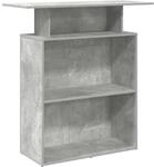 vidaXL Empfangstheke Betongrau 100x40x104 cm Holzwerkstoff, Empfangstresen,...
