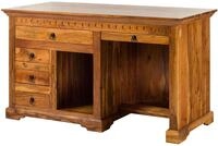 MASSIVMOEBEL24.DE | Oxford Schreibtisch Akazie 140x64x80, Farbe:Hellbraun...