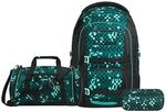 Coocazoo Porter Schulrucksack Set 3tlg. inkl. Sporttasche (Pixel Blox)
