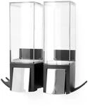 Compactor - Doppel-Wand-Seifenspender, 2 x 500 ml, Schwarz, PET/ABS, 22,1 x 7,4 x