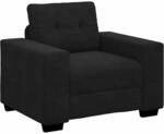 vidaXL Sessel Schwarz 100x78x80 cm Samt
