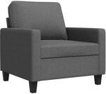 vidaXL Sofasessel Dunkelgrau 60 cm Stoff