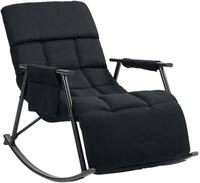 CLP Schaukelstuhl Cathy I Gepolsterter Relaxsessel I Schaukelsessel mit...