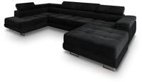 Masseno Ecksofa CASONE L-S mit Schlaffunktion U-Form, Sofa mit Bettkasten,