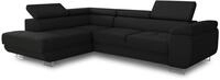 Sofnet Ecksofa Caris mit Schlaffunktion und einstellbare Kopfst&uuml;tzen, Cord Stoff,