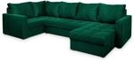 Masseno Ecksofa LORIVO L-S mit Schlaffunktion U-Form, Sofa mit Bettkasten,