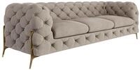 S-Style M&ouml;bel Milton Sofa 3-Sitzer Chesterfield-Sofa f&uuml;r Wohnzimmer Lounge...