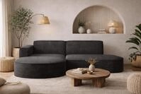 Kaiser M&ouml;bel - Ecksofa mit Wohnlandschaft, Eckcouch L-Form, Sofa 3-sitzer,