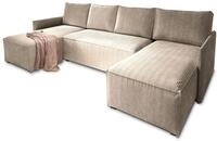 Masseno Ecksofa TRES mit Schlaffunktion U-Form, Sofa mit Bettkasten,...