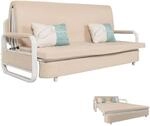 Mendler Schlafsofa HWC-M83, Schlafcouch Couch Sofa, Schlaffunktion Bettkasten