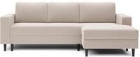 Selsey - Eckschlafsofa Nalika in L-Form mit einem Beh&auml;lter aus cremefarbenem