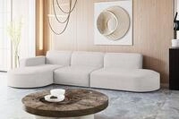 Kaiser M&ouml;bel - Ecksofa mit Wohnlandschaft, Eckcouch L Form, Sofa 3-sitzer,