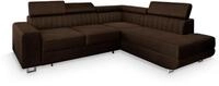 Masseno Ecksofa NOLA R-S mit Schlaffunktion L-Form, Klassisch Sofa mit...
