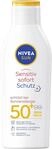 NIVEA SUN Sensitiv Sofortschutz Sonnenlotion LSF 50+, Sonnencreme mit LSF 50+ f&uuml;r