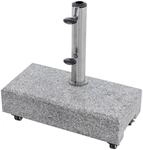 Doppler Granit-Schirmsockel, grau, ca. 16 x 45 x 33 cm, 25 kg