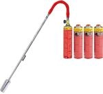 ROTHENBERGER Industrial Breitstrahlbrenner Turbo Plus inkl. 4 Multigas (je 600 ml)