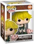 Funko POP! & Buddy: Sieben Tods&uuml;nden - Meliodas mit Hawk - Sammelfigur aus...