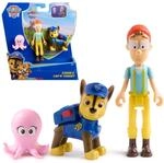 Psi Patrol Figuren-Pack, Jagd und Captain Turbot mit Baby Octopus Figur,