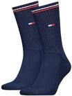 Tommy Hilfiger Unisex Crew Socken, Marineblau, 35-38 EU