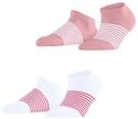 ESPRIT Damen Sneakersocken Summer Stripe 2-Pack W Sn Baumwolle kurz gemustert 2 Paar,