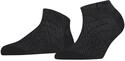 FALKE Damen Sneakersocken Shell Intrigue W Sn Viskose kurz gemustert 1 Paar, Schwarz