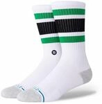 Stance NBA Socks - Tube Bos (White, Large)