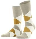 Burlington Herren Socken Clyde M So Baumwolle gemustert 1 Paar, Beige Capino Mel