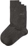 s.Oliver Unisex - Erwachsene Socke 2 er Pack, S20001, Gr. 39-42, Grau (08...