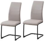 HTI living Schwingstuhl SallyP PU Cappuccino Freischwinger Esszimmerstuhl...