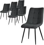 ML-Design Esszimmerst&uuml;hle 6er Set Anthrazit, Wohnzimmerst&uuml;hle mit Stoffbezug &