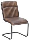 MASSIVMOEBEL24.DE | Iron Label Freischwinger #03 52x62x89, Farbe:braun, Anzahl:1
